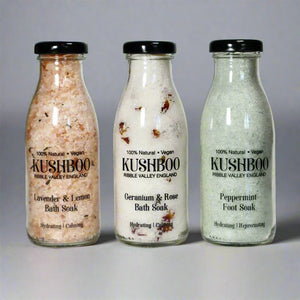 Lavender and Lemon Bath Salts Milk Bottle (300g)