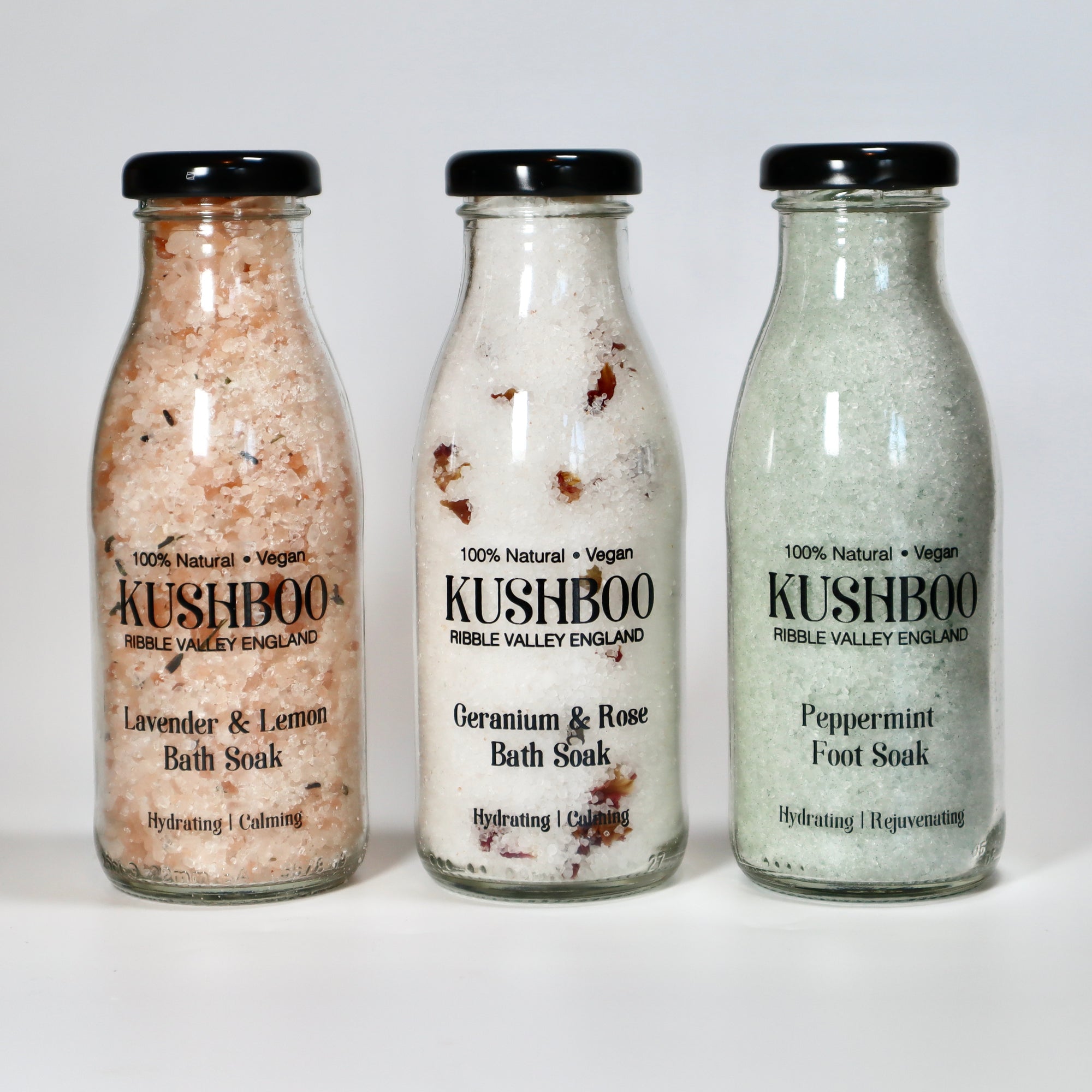 Peppermint Foot Salts Milk Bottle - (300g)
