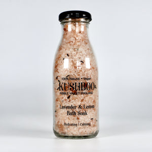 Lavender and Lemon Bath Salts Milk Bottle (300g)